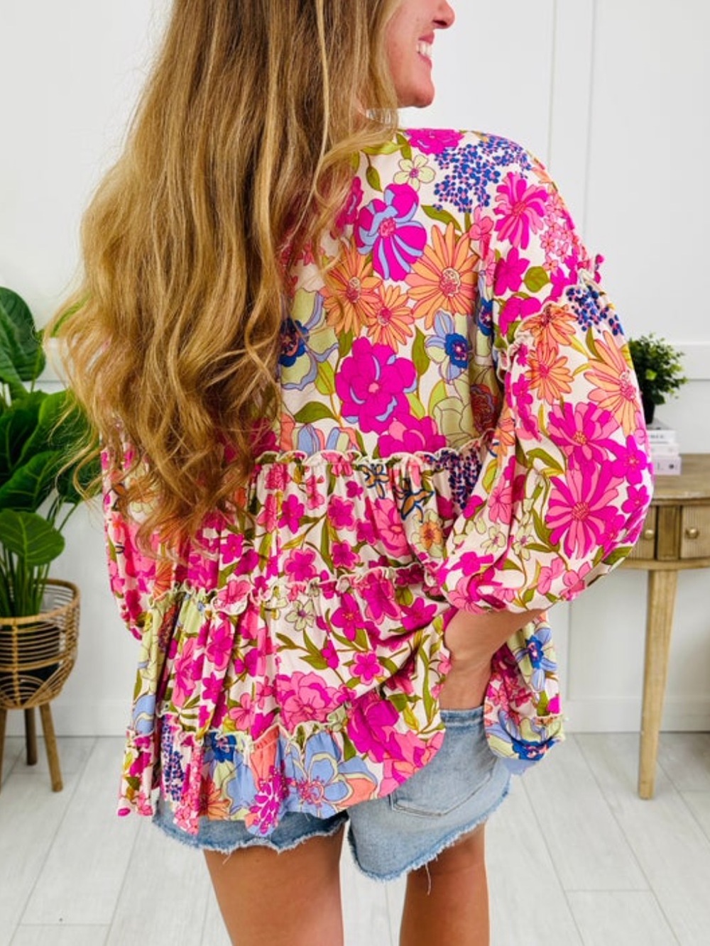 Easel Forever Floral Top
